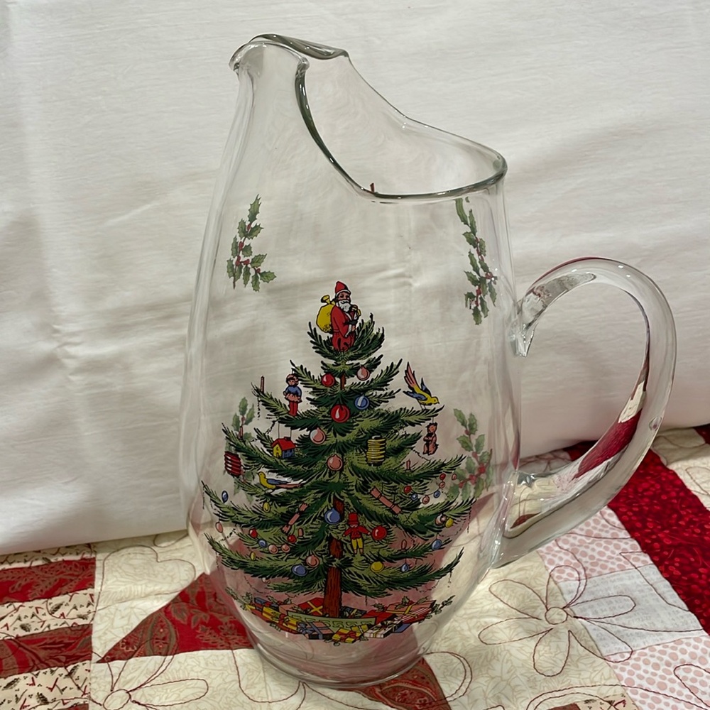 Vintage Spode Christmas Tree Pitcher